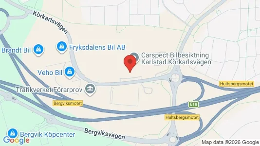 Kontorlokaler til leje i Karlstad - kort over placeringen