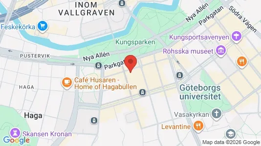 Kontorslokaler för uthyrning i Göteborg Centrum - kort over placeringen