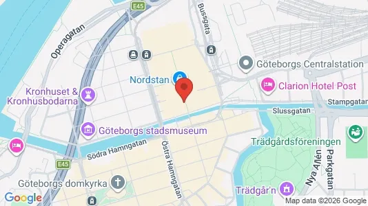 Kontorslokaler för uthyrning i Göteborg Centrum - kort over placeringen