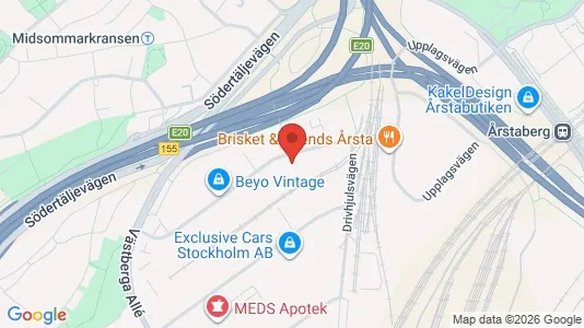 Kontorslokaler för uthyrning i Söderort - kort over placeringen
