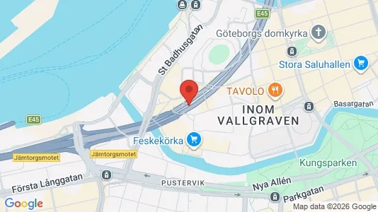 Kontorslokaler för uthyrning i Göteborg Centrum - kort over placeringen