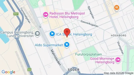 Toimistotilat Vuokrattavana i Helsingborg - Kuva Google Street Viewstä