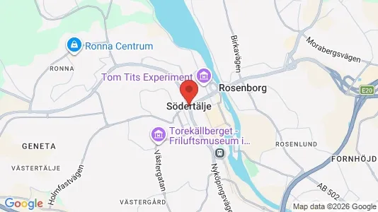 Ladenlokale zur Miete i Södertälje – Foto von Google Street View