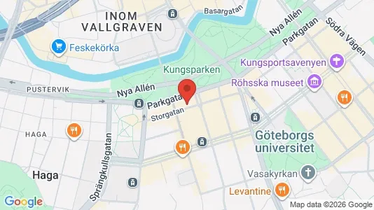 Kontorlokaler til leje i Gøteborg Centrum - kort over placeringen