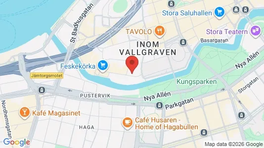 Kontorslokaler för uthyrning i Göteborg Centrum - kort over placeringen