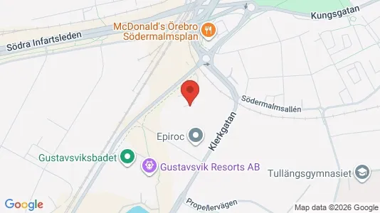Office spaces for rent i Örebro - kort over placeringen