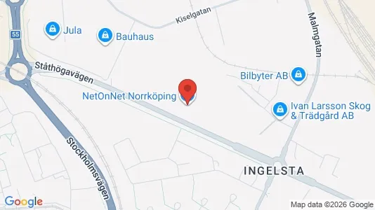 Kontorer til leie i Norrköping - kort over placeringen