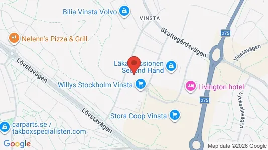 Kontorslokaler för uthyrning i Västerort - kort over placeringen