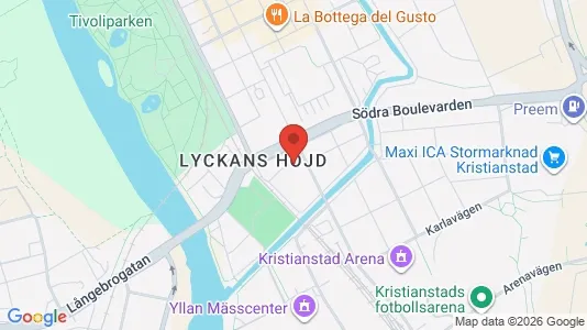 Büros zur Miete i Kristianstad - kort over placeringen