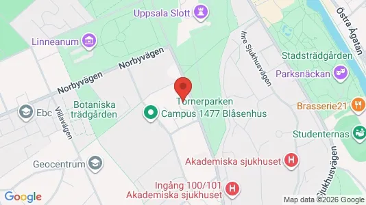Büros zur Miete i Uppsala - kort over placeringen