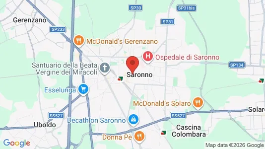 Ladenlokale zur Miete i Saronno – Foto von Google Street View