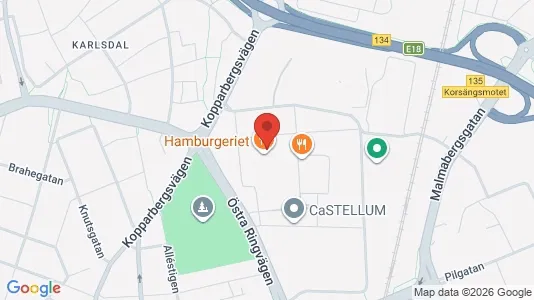 Kontorlokaler til leje i Västerås - Foto fra Google Street View