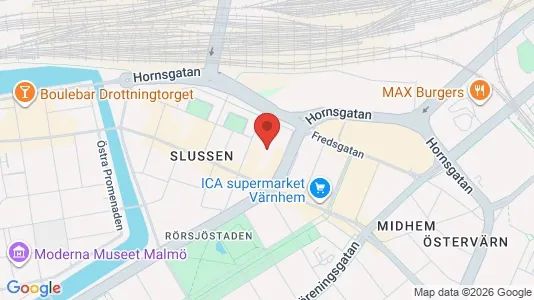 Kontorlokaler til leje i Malmø Centrum - Foto fra Google Street View