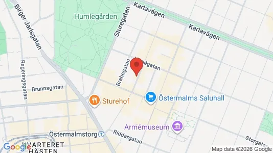 Toimistotilat Vuokrattavana i Östermalm - kort over placeringen