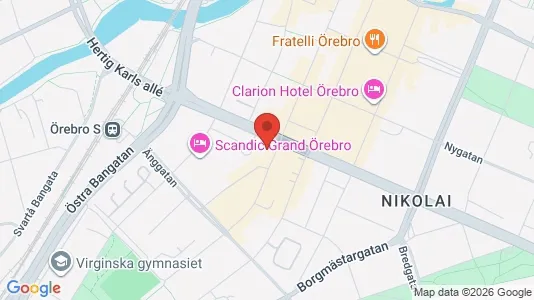 Kantorruimte te huur i Örebro - kort over placeringen