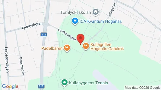 Lagerlokaler til leje i Höganäs - kort over placeringen