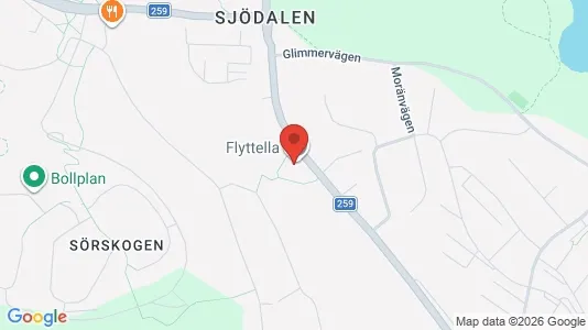 Industrial properties for rent i Huddinge - kort over placeringen