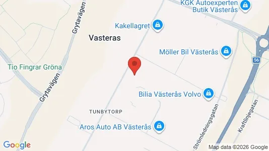 Industrilokaler för uthyrning i Västerås – Foto från Google Street View
