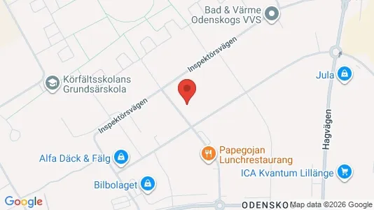 Kantorruimte te huur i Östersund - kort over placeringen