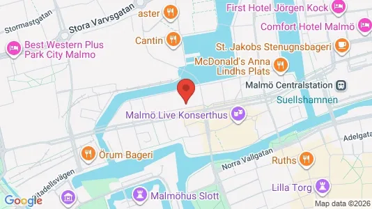 Kontorlokaler til leje i Malmø Centrum - Foto fra Google Street View