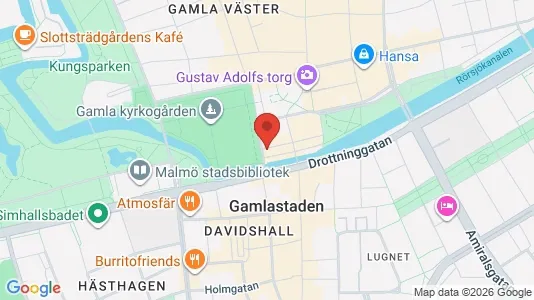 Kontorslokaler för uthyrning i Malmö Centrum - kort over placeringen