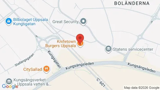 Kontorlokaler til leje i Uppsala - kort over placeringen