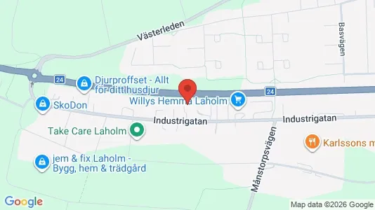 Kontorlokaler til leje i Laholm - Foto fra Google Street View