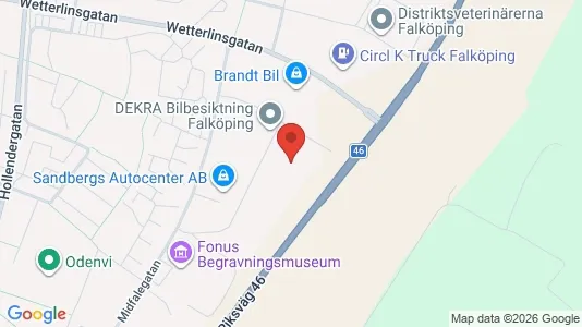 Werkstätte zur Miete i Falköping – Foto von Google Street View