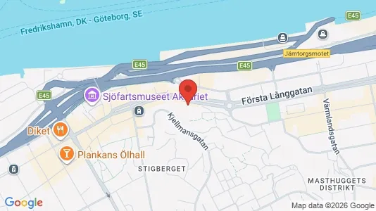 Office spaces for rent i Majorna-Linné - kort over placeringen