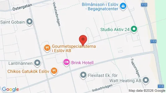 Teollisuuskiinteistöt Vuokrattavana i Eslöv - Kuva Google Street Viewstä