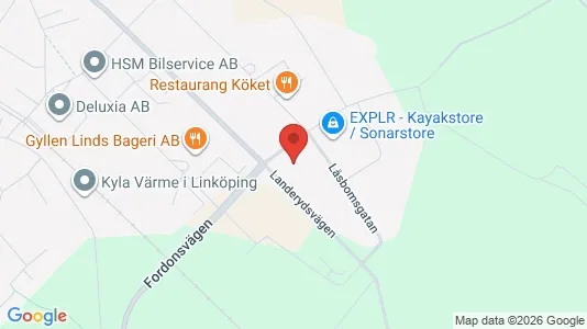 Werkstätte zur Miete i Linköping - kort over placeringen