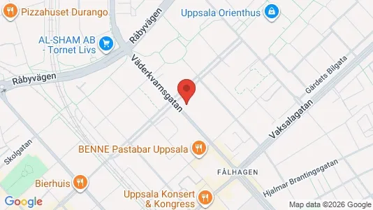 Kontorlokaler til leje i Uppsala - kort over placeringen