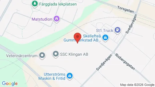 Lokaler til leje i Skellefteå - Foto fra Google Street View