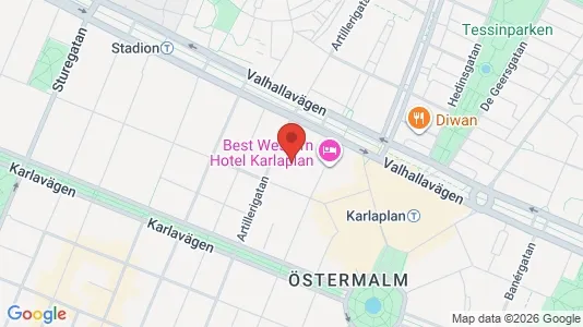 Lokale biurowe Do wynajęcia i Östermalm - kort over placeringen