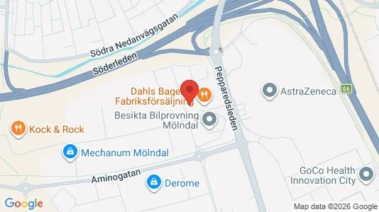 Büros zur Miete i Mölndal – Foto von Google Street View