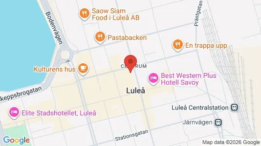 Kontorlokaler til leje i Luleå - Foto fra Google Street View