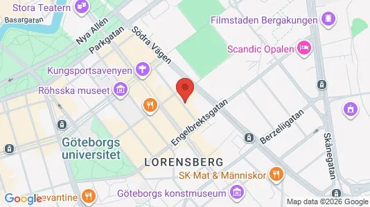 Kontorslokaler för uthyrning i Göteborg Centrum - kort over placeringen