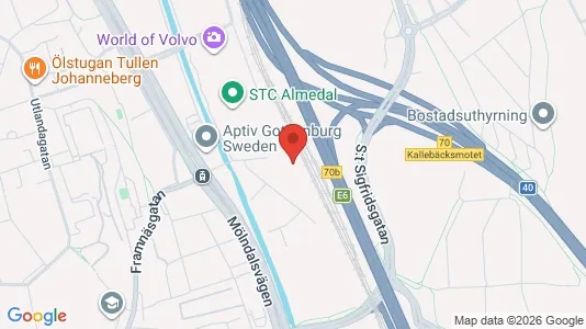 Lokale biurowe Do wynajęcia i Johanneberg - kort over placeringen