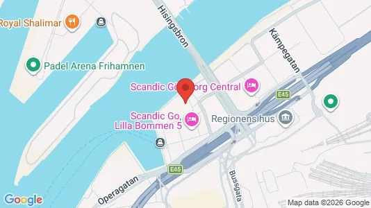 Kontorslokaler för uthyrning i Göteborg Centrum - kort over placeringen