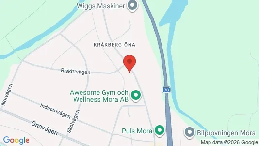 Værkstedslokaler til leje i Mora - Foto fra Google Street View