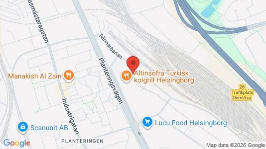 Værkstedslokaler til leje i Helsingborg - Foto fra Google Street View