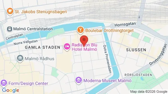 Kontorslokaler för uthyrning i Malmö Centrum - kort over placeringen