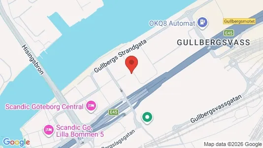 Kontorlokaler til leje i Gøteborg Centrum - kort over placeringen