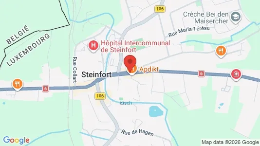 Büros zur Miete i Steinfort – Foto von Google Street View