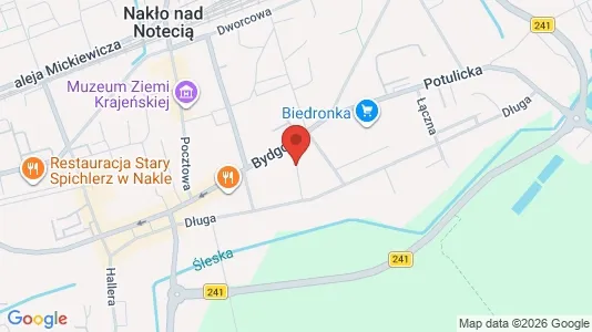 Office spaces for rent i Bydgoski - kort over placeringen