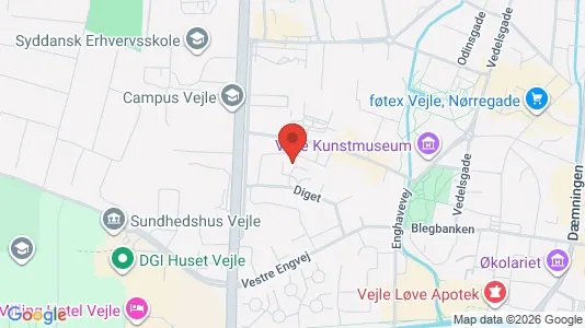 Büros zur Miete i Vejle - kort over placeringen