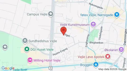 Espacios de oficina En alquiler i Vejle - kort over placeringen