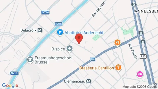 Gewerbeflächen zur Miete i Brüssel Anderlecht - kort over placeringen