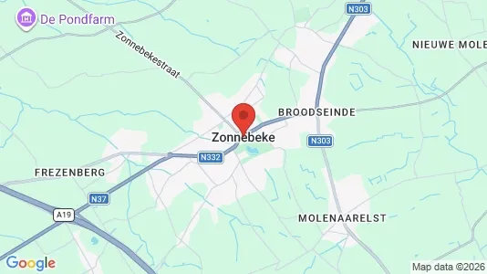 Commercial properties for sale i Zonnebeke - kort over placeringen