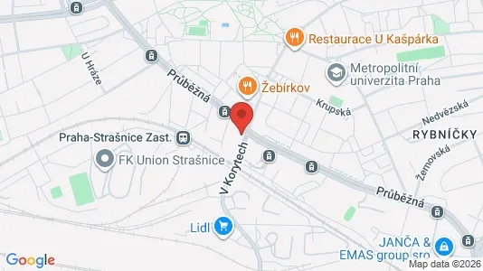 Commercial properties for rent i Prague 10 - kort over placeringen